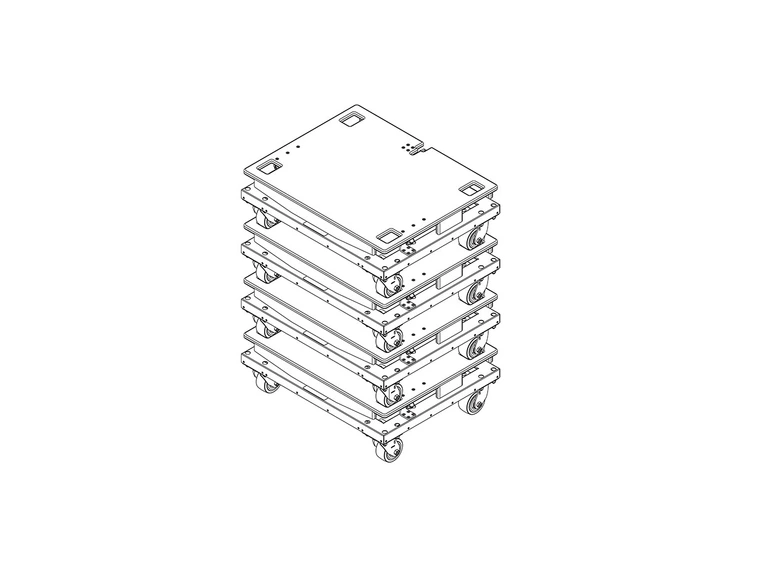 JBL SRX910LA VT transportbrett til 4 stk SRX910LA 