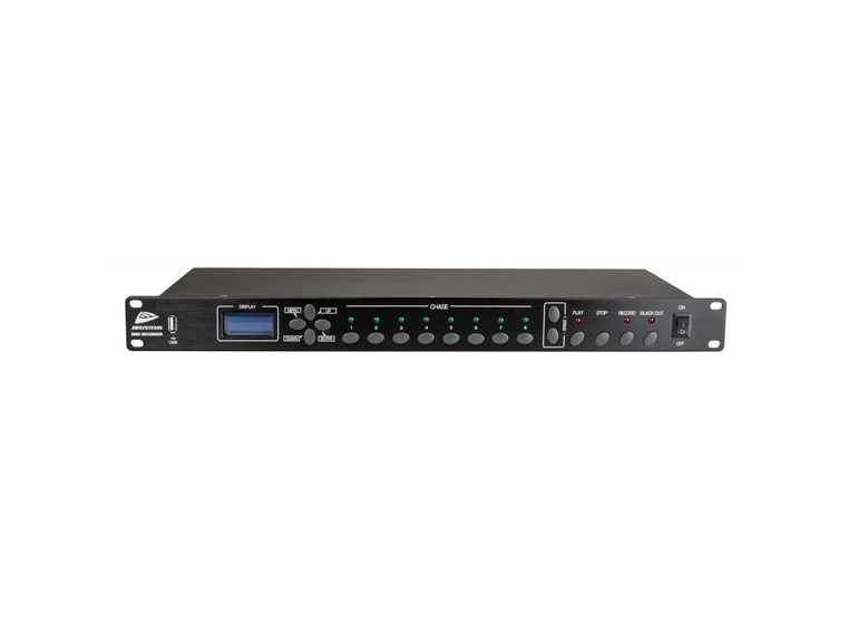 JB Systems DMX Recorder 2x8 digit display. 19" rack, 1 U 