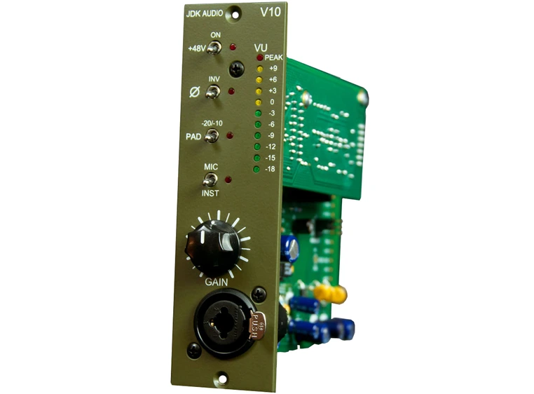 JDK V10 Single Channel Mic Pre 500 Series modules for API frames