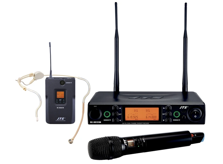 JTS RU-8012DB/MIX Trådløst system 1x kardioid hodebøyle, 1x håndholdt 