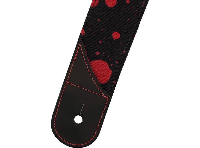 Jackson Splatter Strap Black and Red, 2" 