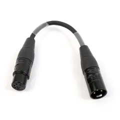 KAGU DMX-overgang 3pin han/5pin hun 20cm. Krymp for merking