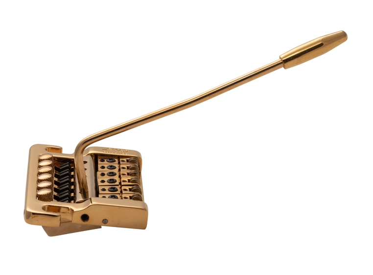 Kahler 2220 - Stud Mount Guitar Tremolo (Brass Cam / Brass Saddles) - Gold 