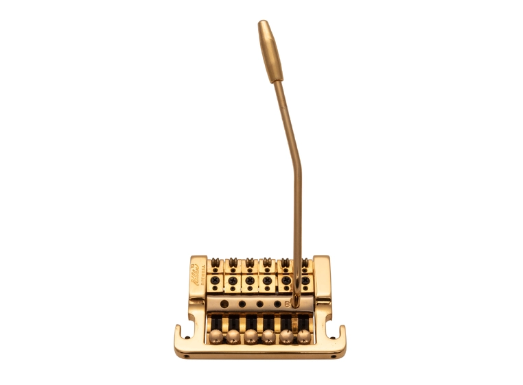Kahler 2220 - Stud Mount Guitar Tremolo (Brass Cam / Brass Saddles) - Gold 