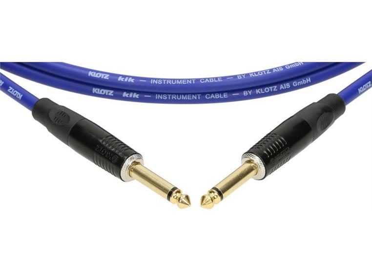 Klotz KIK Instr.Cable straight metal jacks blue 6m