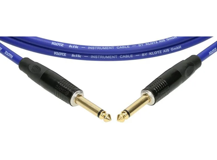 Klotz KIK Instr.Cable straight metal jacks blue 6m 