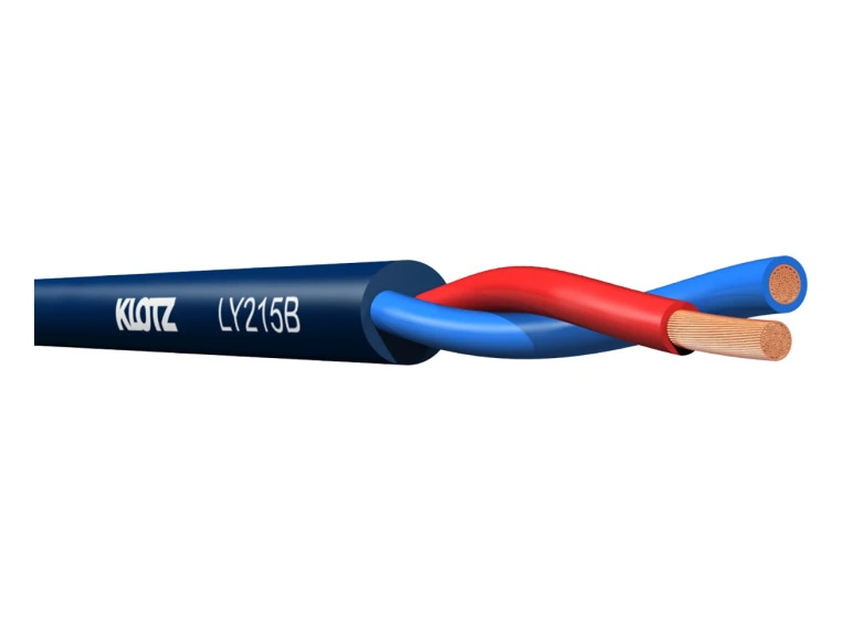Klotz LY215 Twinaxial Speaker Cable Blue 2x1.5 300m 