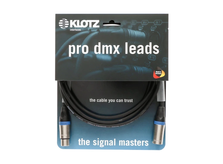 Klotz pro dmx lead LX3 bk 2m 