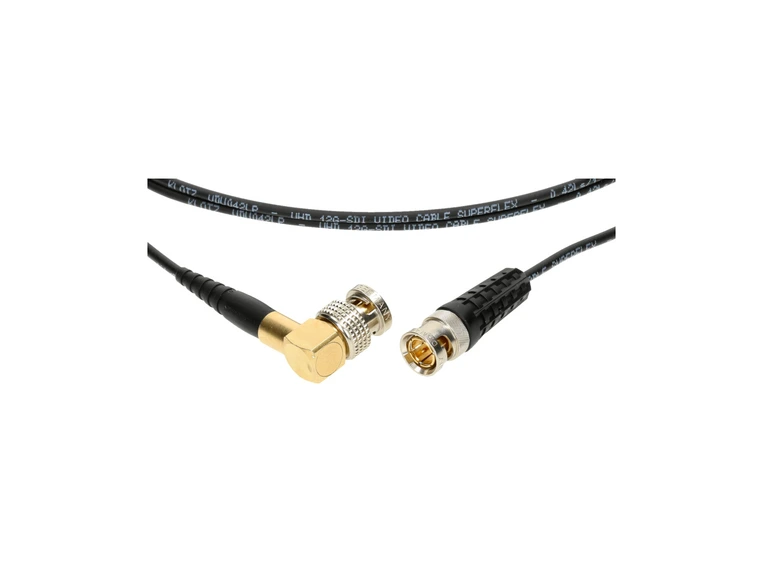 Klotz ultra thin Flex angled patch UHD 12G PUR Black 50cm 