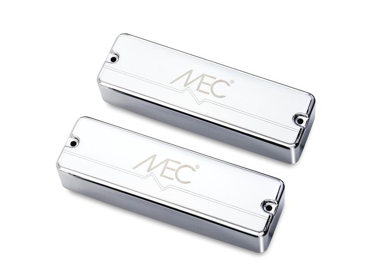 MEC Active Soapbar Bass Pickup Set Metal Cover, 5-String - Chrome