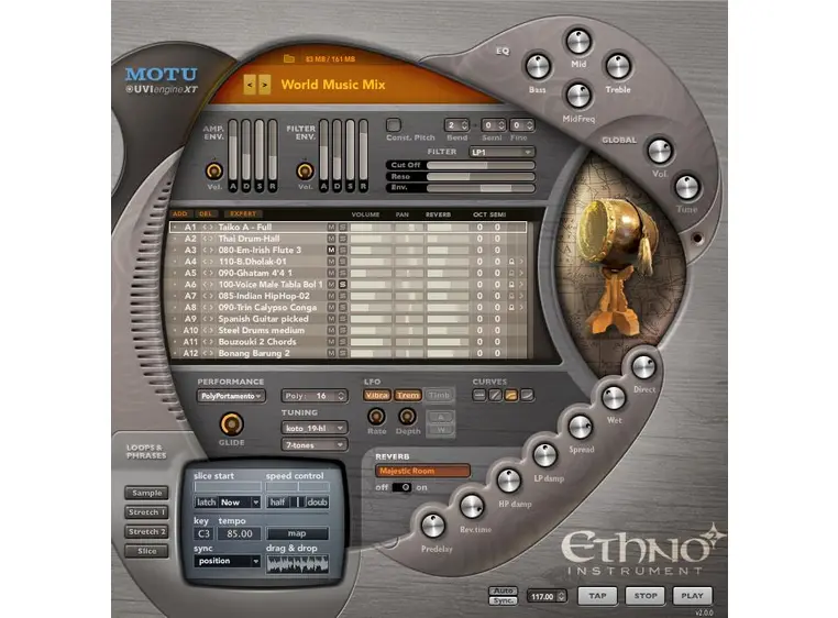 MOTU Ethno 2 Instrument UPG Etniske instrumenter + world music loops 