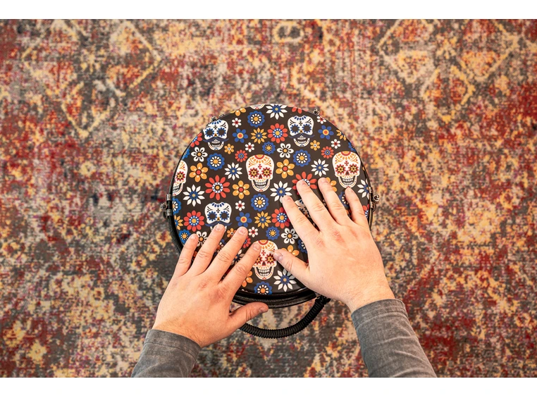 Meinl 12" Jumbo Djembe Day Of The Dead, Designed Head,JD12DA-DH 