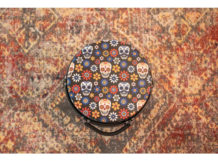 Meinl 12" Jumbo Djembe Day Of The Dead, Designed Head,JD12DA-DH 