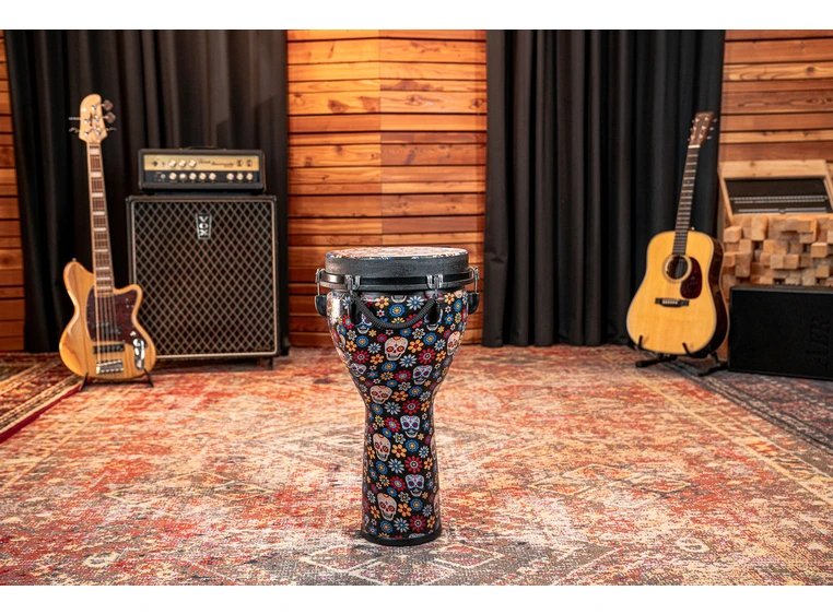 Meinl 12" Jumbo Djembe Day Of The Dead, Designed Head,JD12DA-DH 