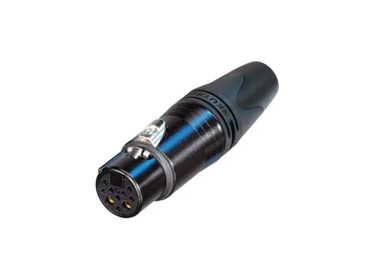 Neutrik NC10FXX-14-B XLR plugg 10P 8+2 strøm CAT5e hun sort 
