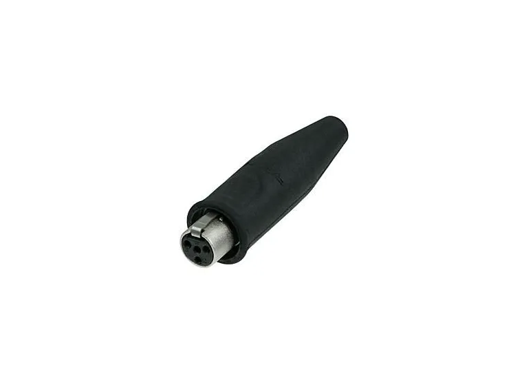 Neutrik REAN RT4FC-B-W Tiny XLR TA4F plugg hun sort waterres 