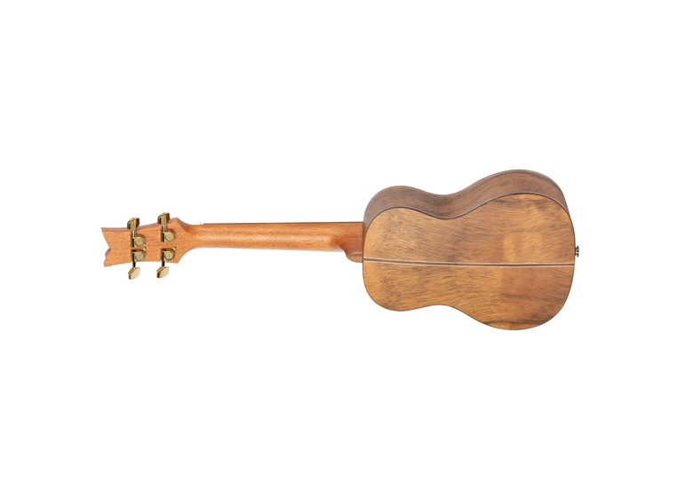 Ortega LIZARD-CC-GBL Concert ukulele med mik, Gigbag, Lefthand 