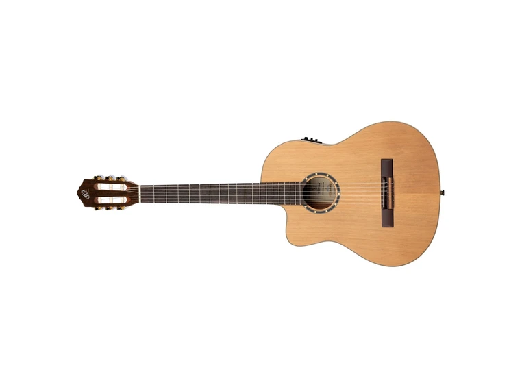 Ortega RCE131SN-L Klassisk gitar 4/4 Størrelse, med mik, Slim neck, Lefthand 