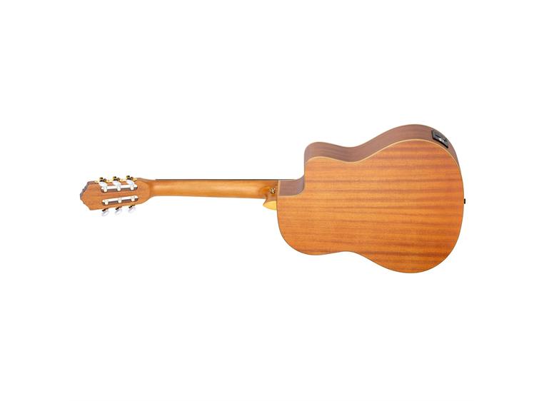 Ortega RCE131SN-L Klassisk gitar 4/4 Størrelse, med mik, Slim neck, Lefthand