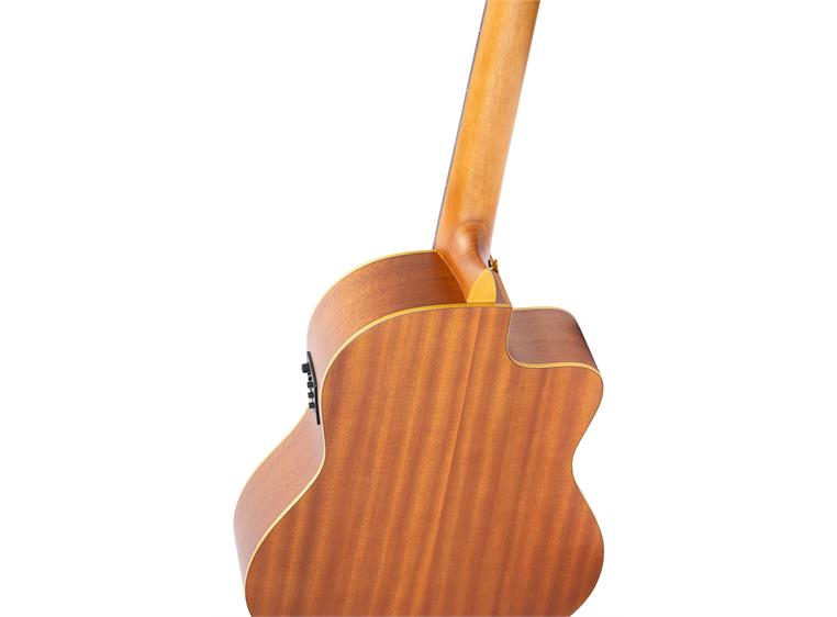 Ortega RCE131SN-L Klassisk gitar 4/4 Størrelse, med mik, Slim neck, Lefthand