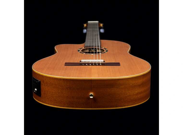 Ortega RCE131SN-L Klassisk gitar 4/4 Størrelse, med mik, Slim neck, Lefthand 
