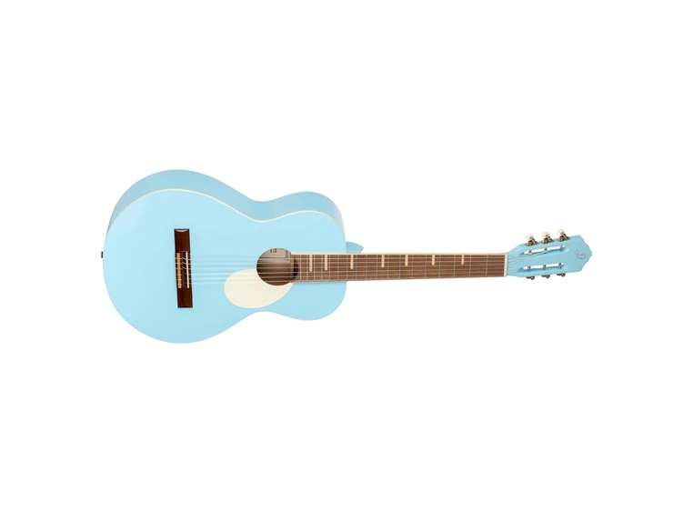 Ortega RGA-SKY Klassisk gitar Parlor body, Gaucho, Sky Blue 