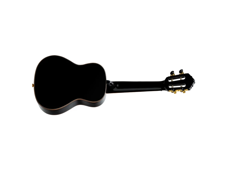 Ortega RUOX-CC Concert ukulele med bag Onyx Series, Gloss Black 