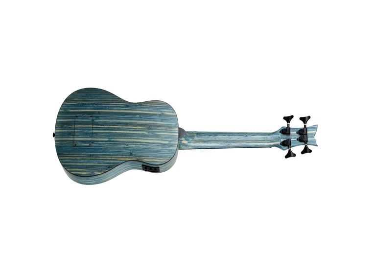 Ortega RUSWB-UB Ukulele bass Med mik. og bag, Stone Washed Blue 