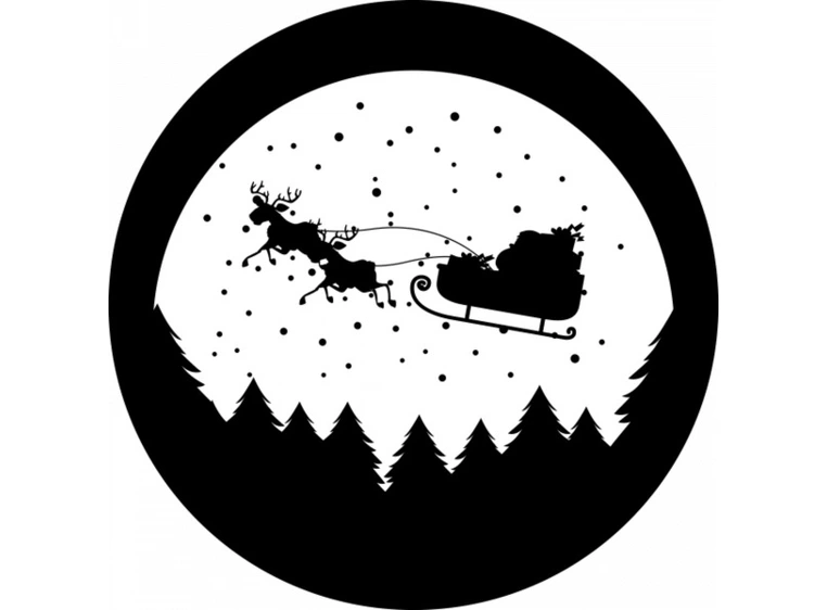 Prolights Gobo xmas Snow Ball G size, Black and white 