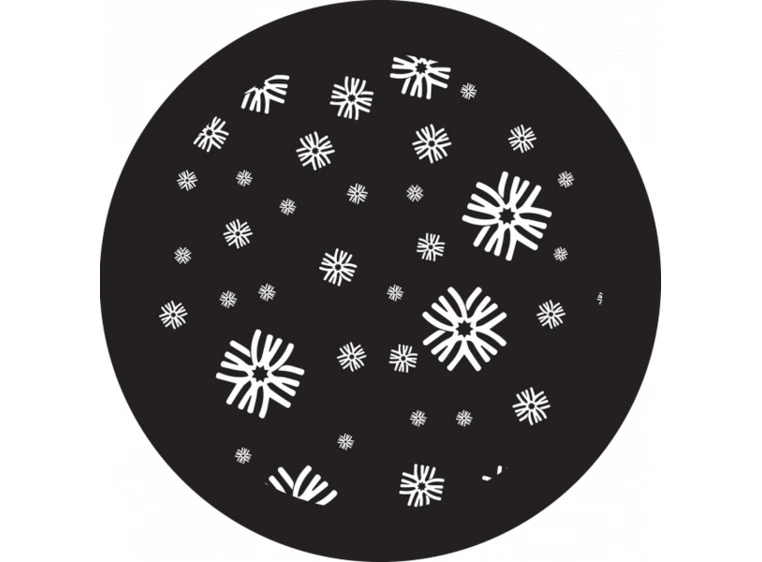 Prolights Gobo xmas Snow Flakes 3 G size, Black and white 