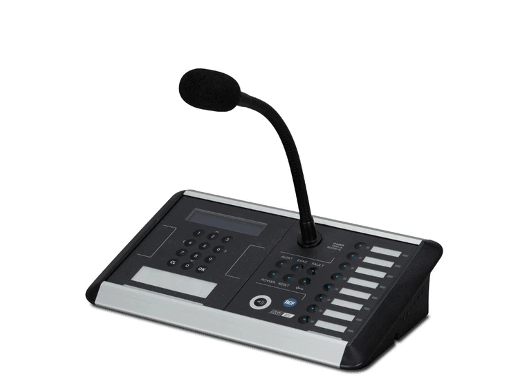 RCF BM 7608D 8 zone paging mikrofon For DXT7000 system med keypad and LC 