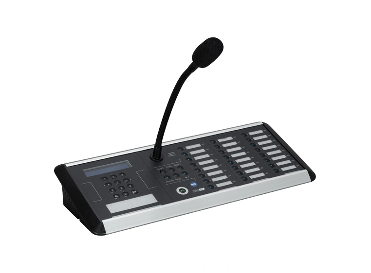 RCF BM 7624D 24 zone paging mikrofon DXT7000 system med keypad og lys 