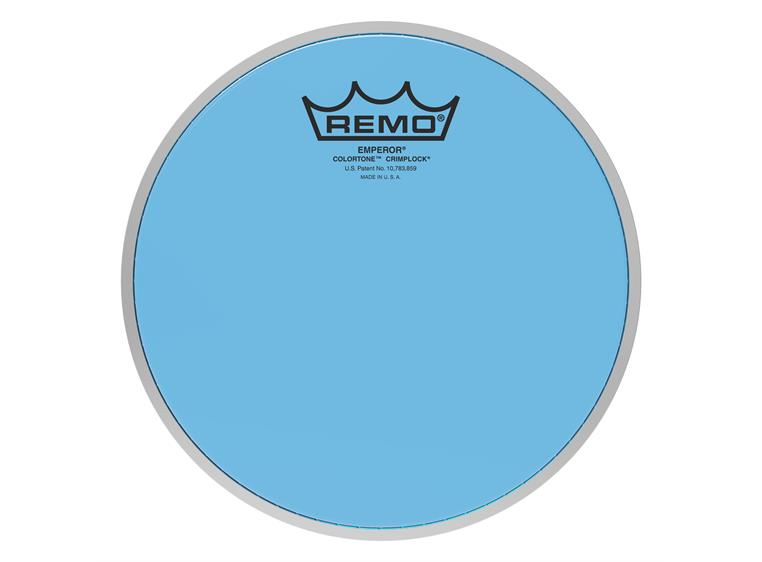 Remo BE-0308-CT-BUMP Emperor Colortone Crimplock Blue Tenor, Drumhead 8"