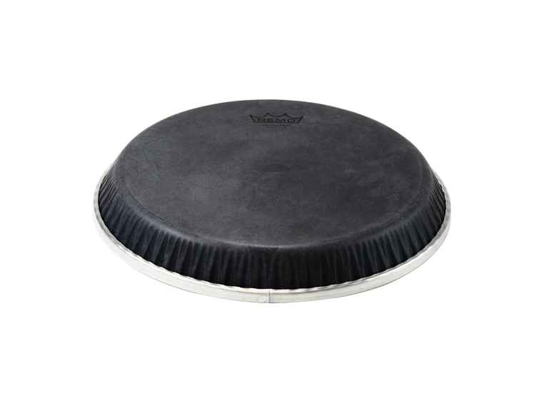 Remo M4-1075-S6-D1009 Symmetry Skyndeep Congaskinn Black Calfskin, 10.75" 