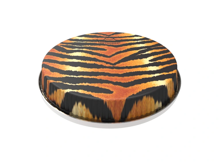 Remo M6-R850-S5-SD007 R-Series Skyndeep Bongo Tiger Stripe Graphic, 8.50" 