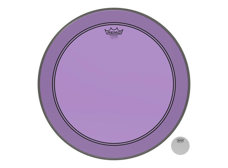 Remo P3-1320-CT-PU Powerstroke P3 Colortone Purple Bass Drumhead, 20"