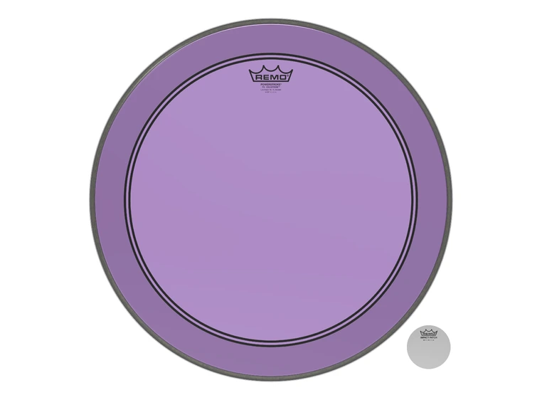 Remo P3-1320-CT-PU Powerstroke P3 Colortone Purple Bass Drumhead, 20" 