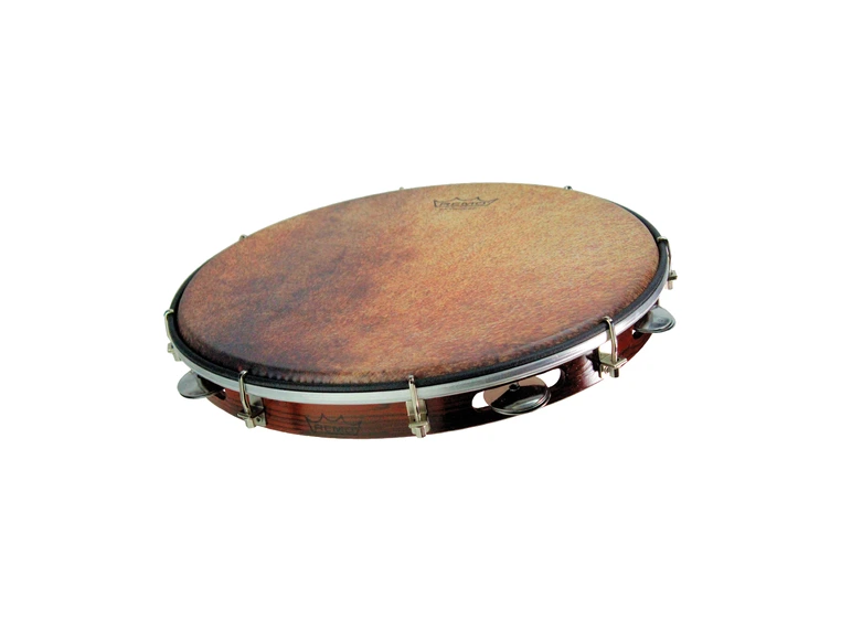 Remo PD-8213-81-SD013 Tambourine Valencia Pandurello, Antique Brown, 13" 