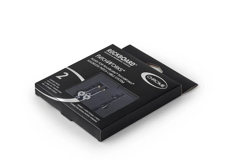 RockBoard Solderless Plugs, 2 pcs. PatchWorks, Chrome 