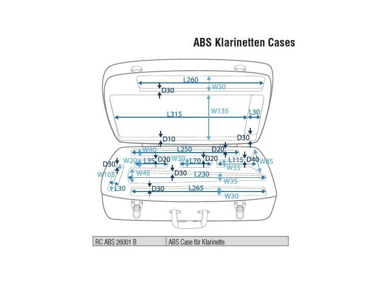 RockCase Clarinet ABS Case 