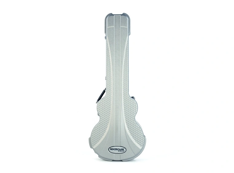 RockCase Electric Bass ABS Case (Hollowbody), Curved - Silver 