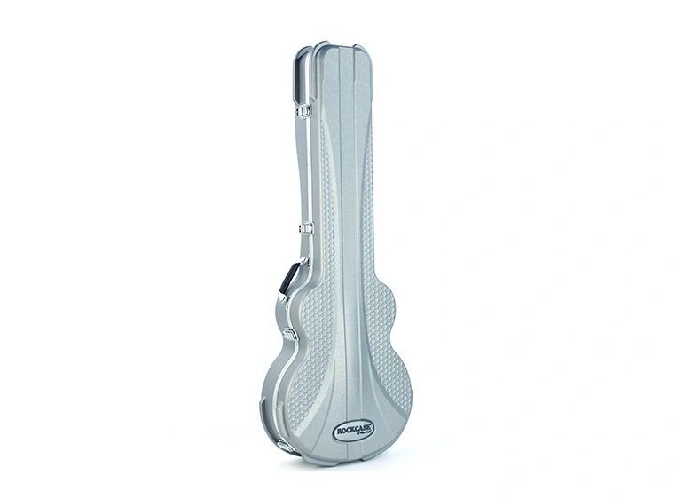 RockCase Electric Bass ABS Case (Hollowbody), Curved - Silver 