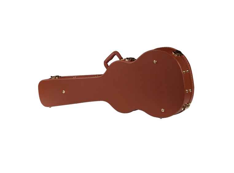 RockCase Electric Guitar Hardshell Case (LP-Style), Arched Lid, Curved - Brown 
