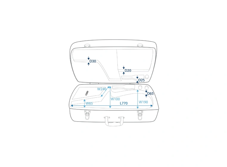RockCase Tenor Saxophone ABS Case 