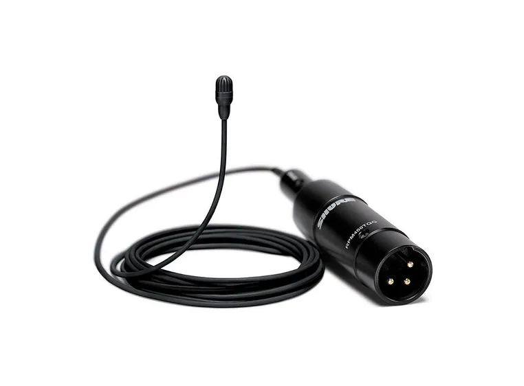 Shure TL47 Lav Omni Natural Low-sen 1.6mm Cab MDOT Black ACC 