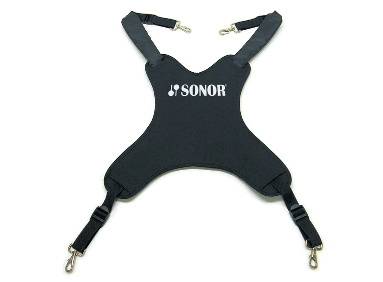 Sonor PG 6561 L-XL Bærestropp Power Strap, black,BassDrum, size L - XL 