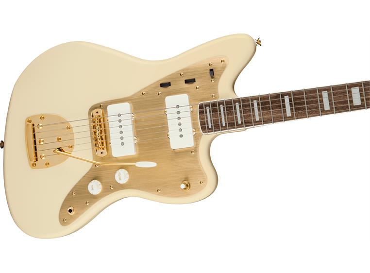 Squier 40th Ann Jazzmaster, Gold Edition Olympic White