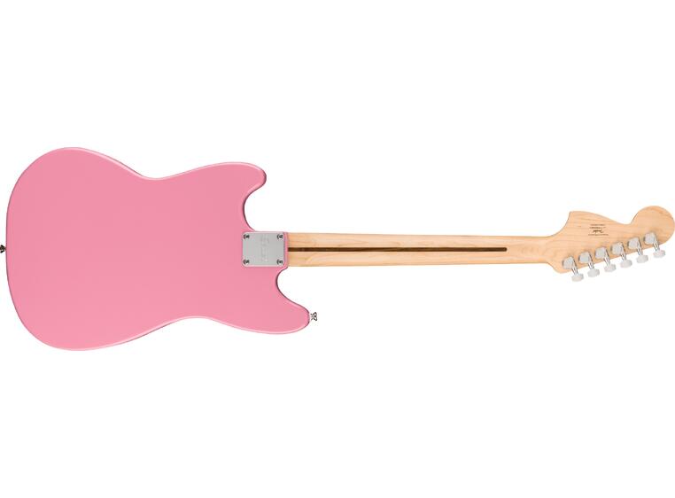 Squier Sonic Mustang HH, Maple White Pickguard, Flash Pink