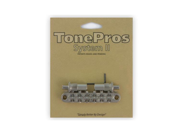 TonePros T3BT N - Metric Tune-O-Matic Bridge - Nickel