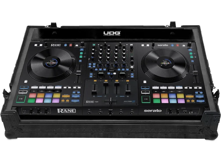 UDG Gear Ultimate Flight Case Rane Four Black Plus Wheels 